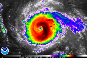 Hurricane Irma satellite image_September 2017