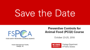 Save the Date card for the PCAF course