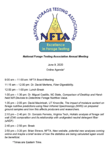 Cover photo for National Forage Testing Association Meeting (ONLINE)