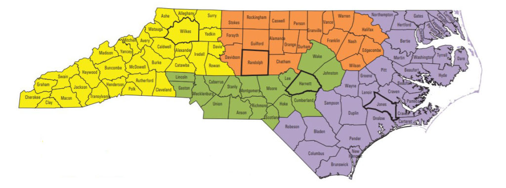 Updated Area Specialized Agent Map | NC State Extension