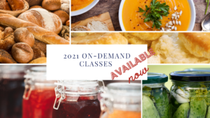 soups and jellies flier for on demand food classes