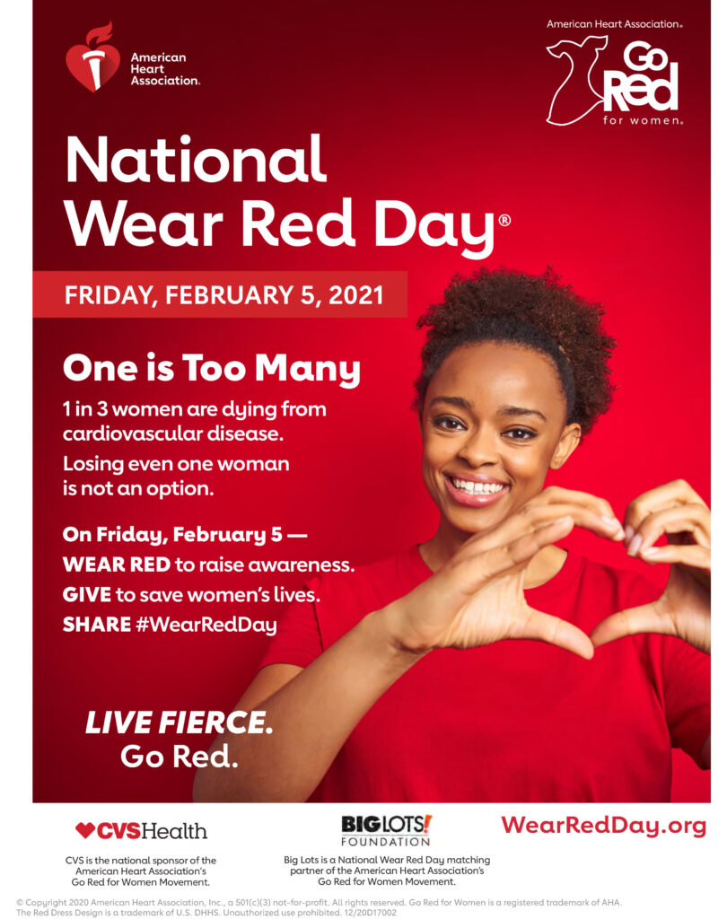 February 5, 2021 National Wear Red Day N.C. Cooperative Extension
