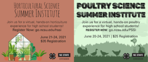 Cover photo for Poultry and Horticultural Science Summer Institutes for High School Youth