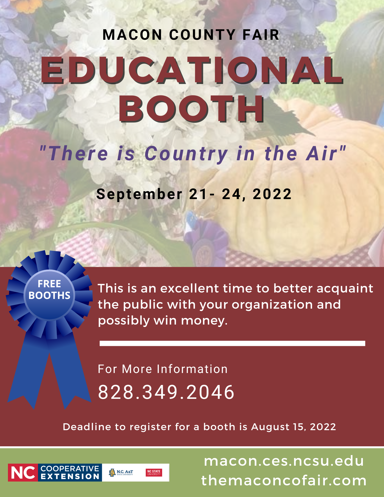 2022 Macon County Fair Educational Booths N.C. Cooperative Extension