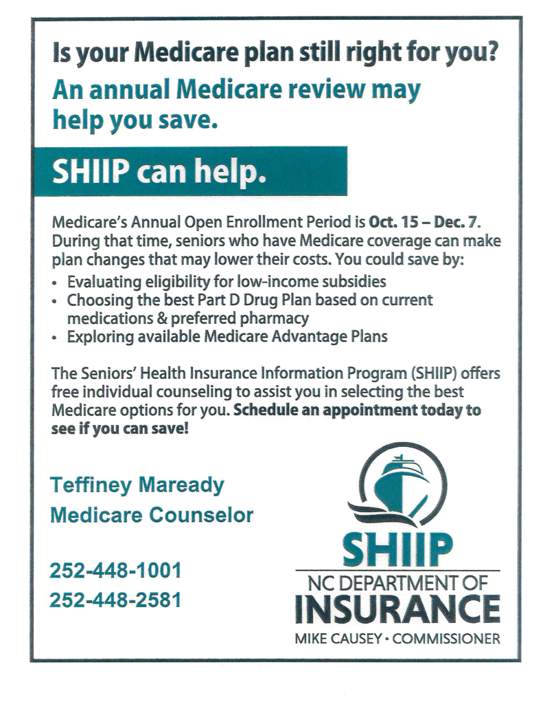 SHIIP: Medicare Enrollment 2022! | N.C. Cooperative Extension