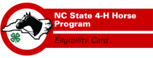 NC 4-H Horse Program Eligibility Card