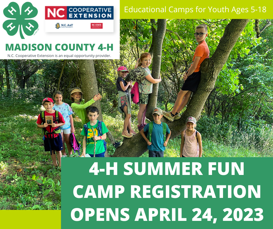 4H Summer Fun Camps 2023 N.C. Cooperative Extension