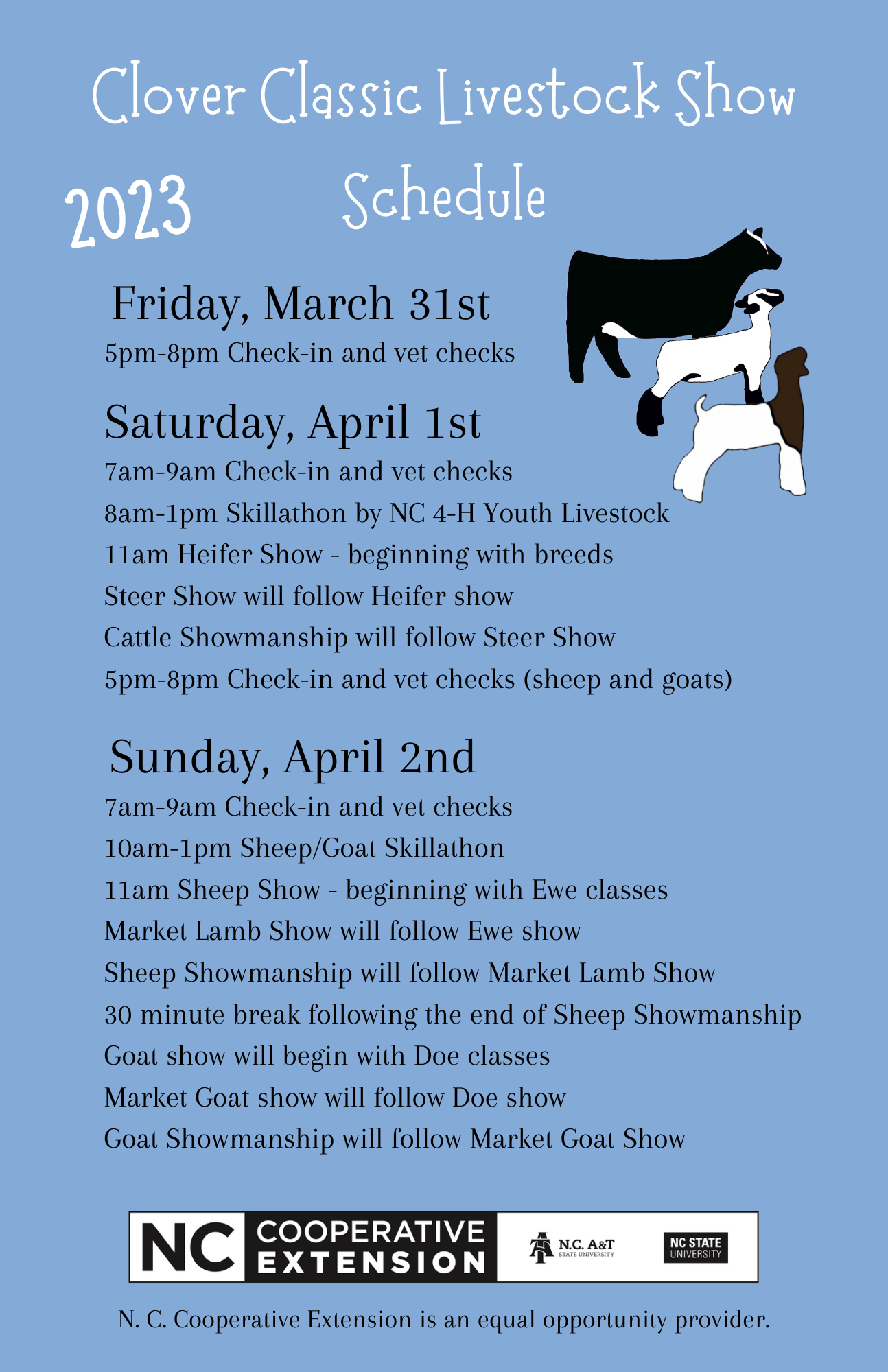 Clover Classic Livestock Show Extension Marketing and Communications