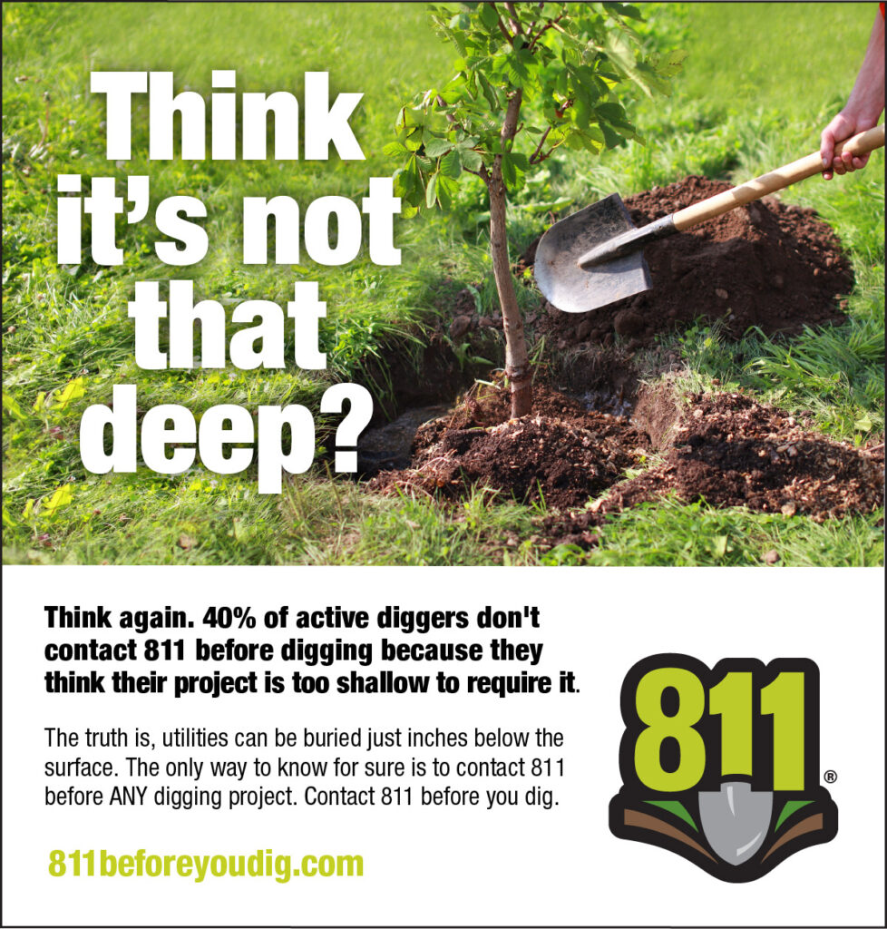 April Is National Safe Digging Month! N.C. Cooperative Extension