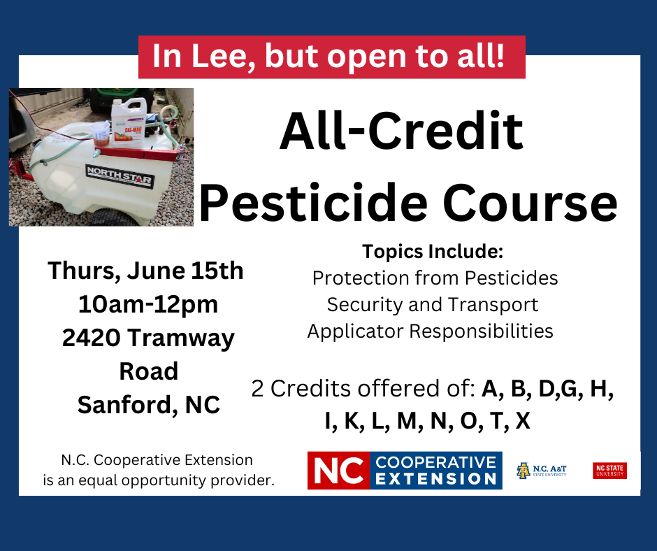 AllCredit Pesticide Class N.C. Cooperative Extension