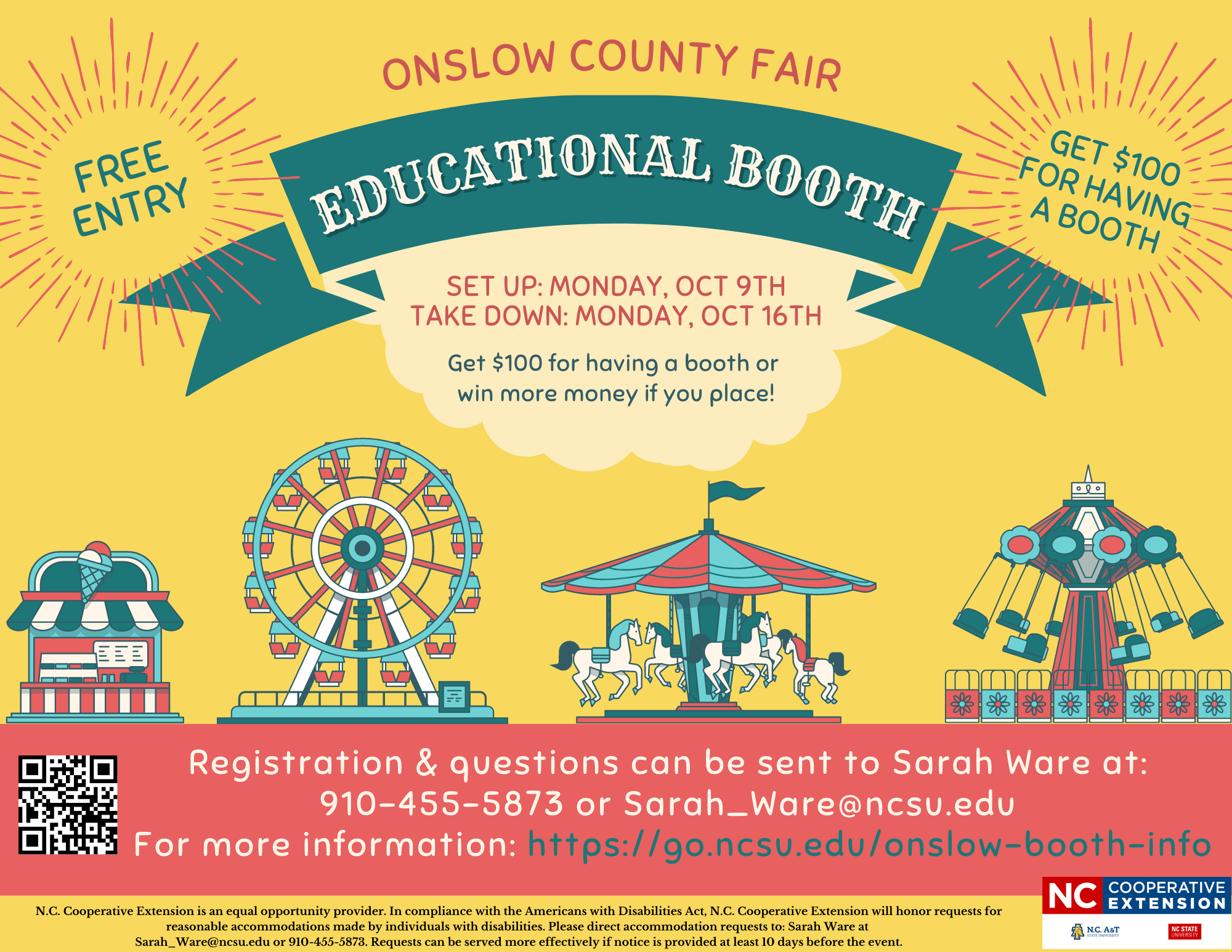 2023 Onslow County Fair Educational Booths N.C. Cooperative Extension