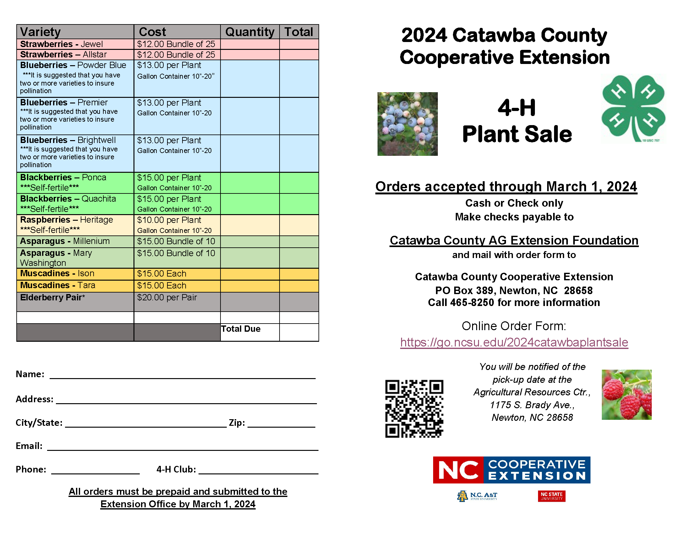 2024 4 H Plant Sale N C Cooperative Extension   2024 4 H Plant Sale2.2.24 Page 1 