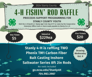 Flyer for Fishin Rod Raffle