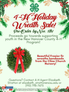 2024 4-H Wreath Sale Poster