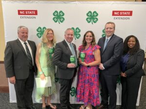 4-H Professionals Receive the NCAE4-HYDP Healthy Living Award.