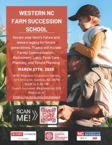 Cover photo for Protect Your Farm's Future: NC Farm Succession School Comes to Western NC